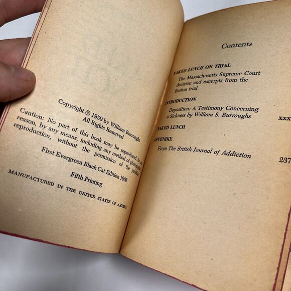 Naked Lunch - William Burroughs Vintage Black Cat Paperback 1966 - Picture 6 of 8